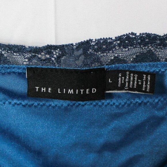 Vintage Y2K The Limited Blue Lace V-neck Cami Large - Picture 8 of 8